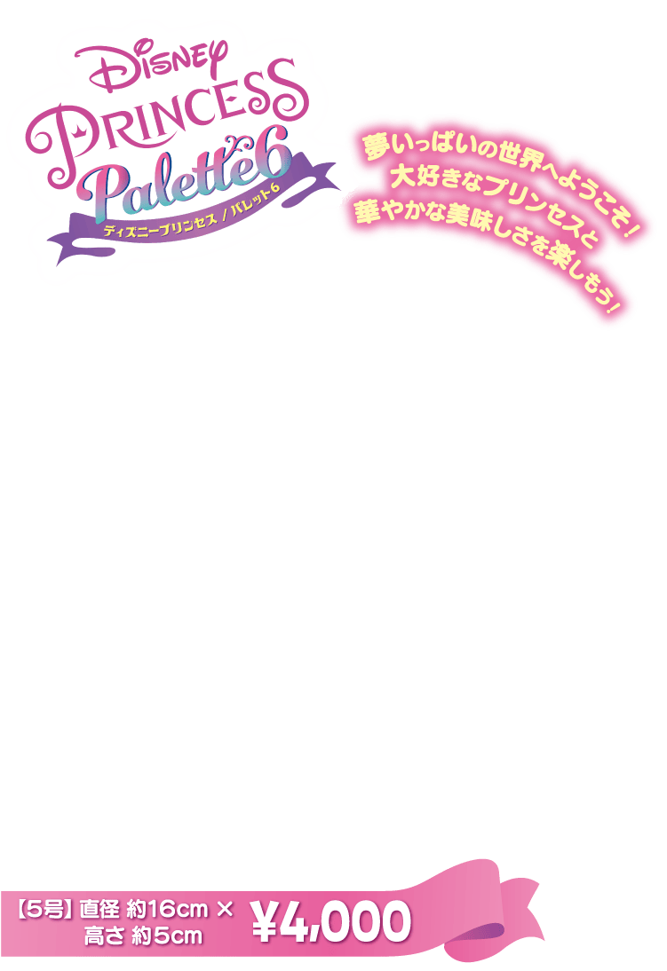 Disney PRINCESS Palette6 ディズニープリンセス / パレット6