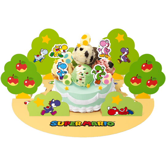 ヨッシー カラフル31デコケーキ